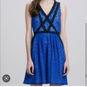 Marc by Marc Jacobs Collage Lace Dress Royal Blue 4
